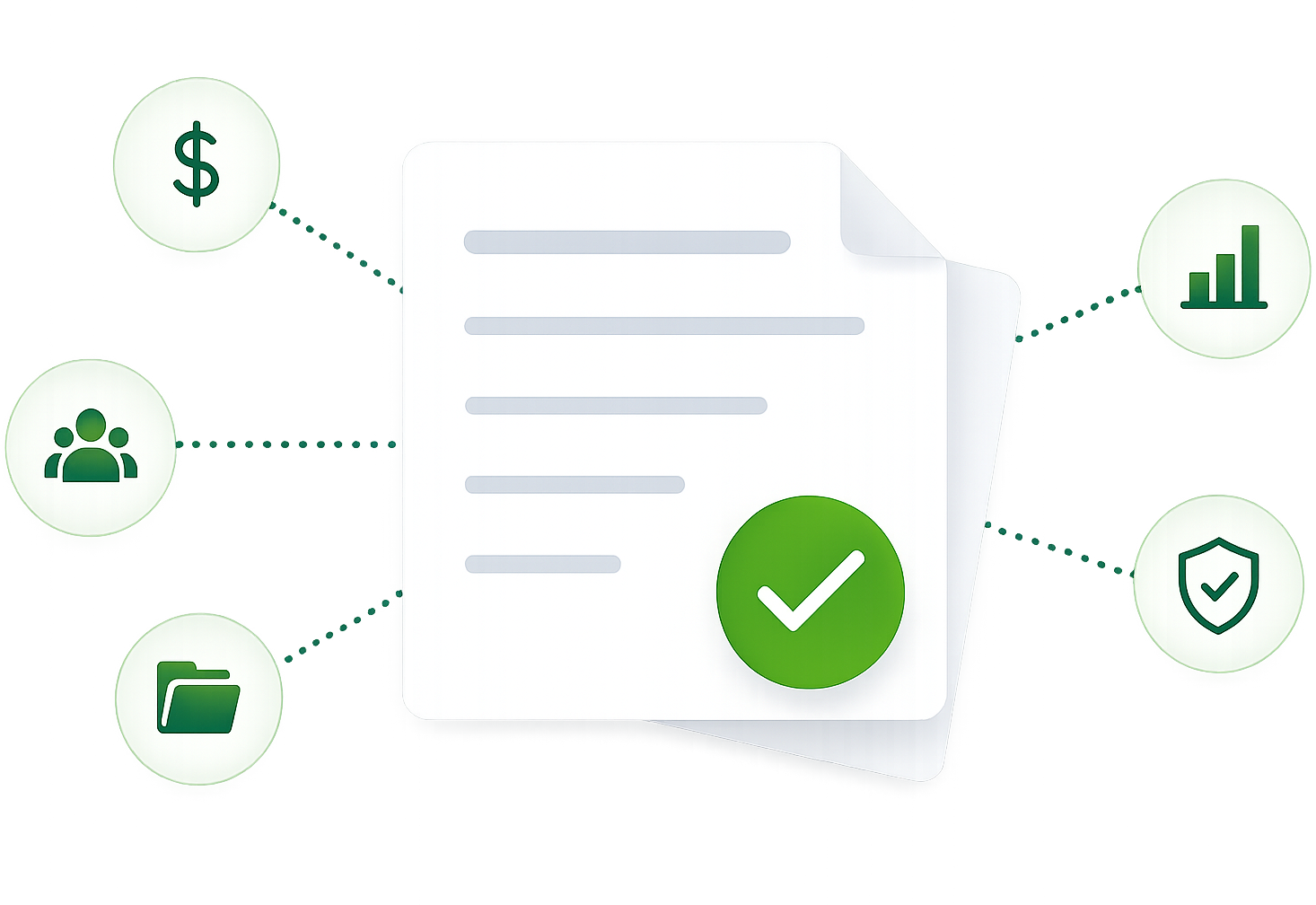 Funding application inputs connected to a prepared submission